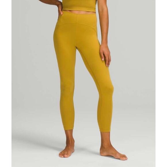 Lululemon Pants - Lululemon Instill High-Rise Tight Leggings 25'' Auric Gold Women Sz 4 Stretch